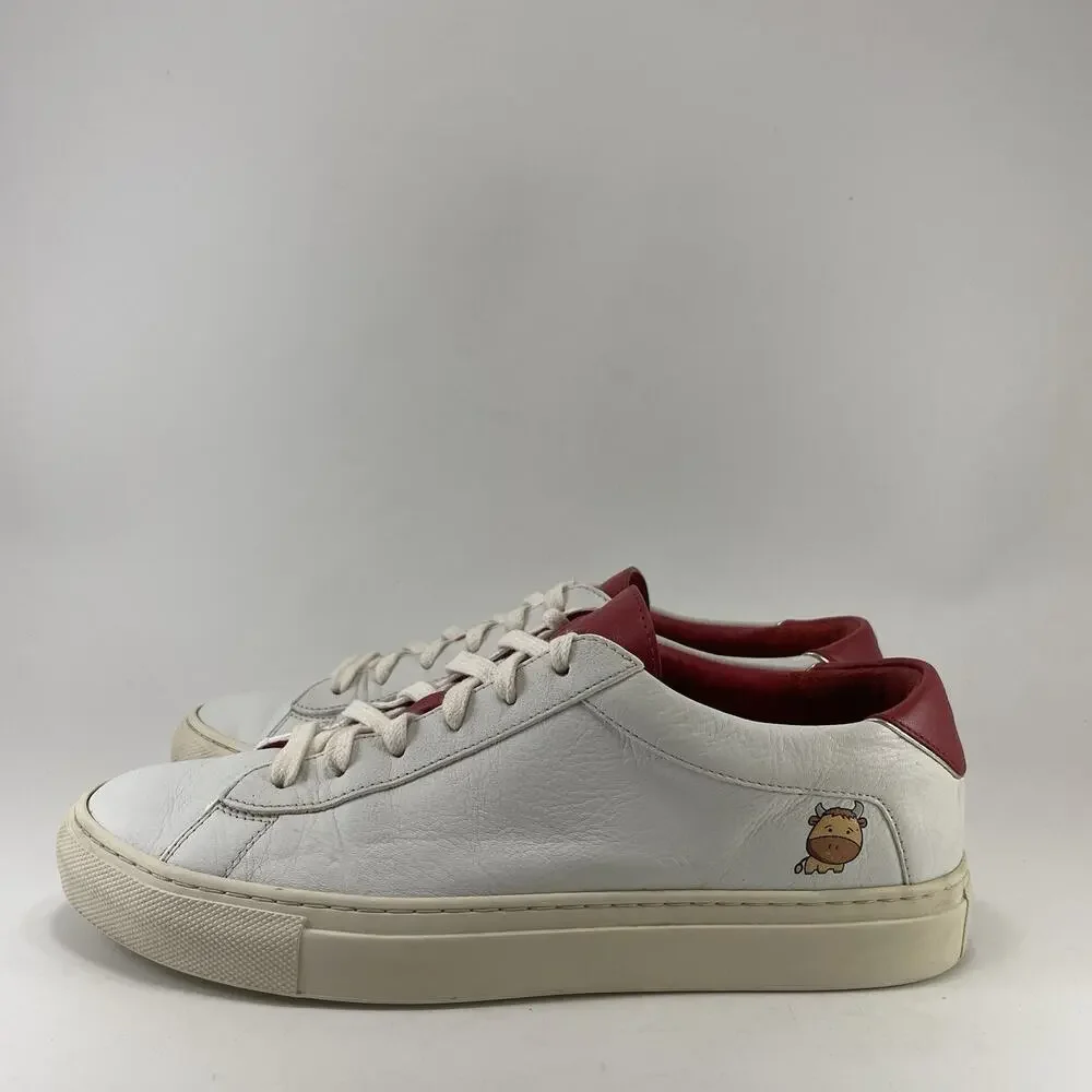 Koio Capri Womens Size 9 EU 39 White Leather Low Top Luxury Sneakers Italy
